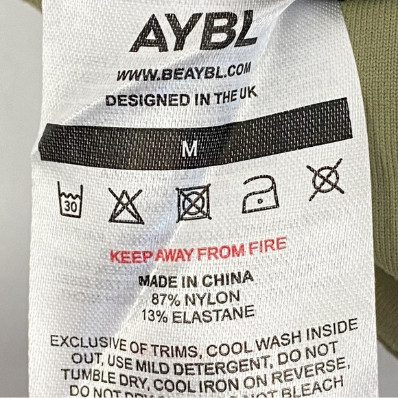 NWT Aybl Core Sports Bra Workout Athletic Running, Olive Green - Size M - Picture 9 of 9